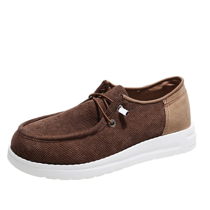 Women's Walking Flats with Elastic Band – Round Toe