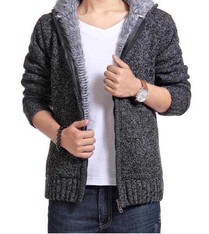 Men's Winter Jacket in Mixed Fabric