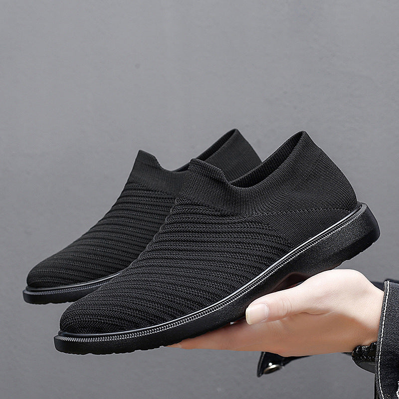 Scarpe da Uomo Estive in Rete Traspirante con Suola Piatta – Design Low-Top