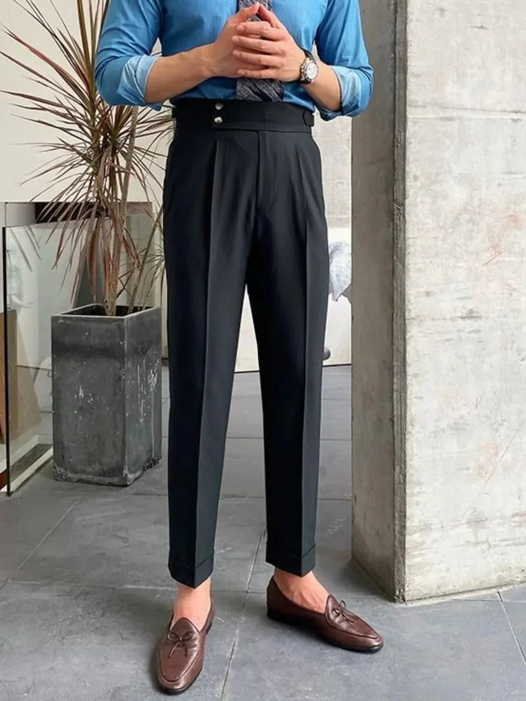 Pantalones de vestir para hombre de estilo vintage