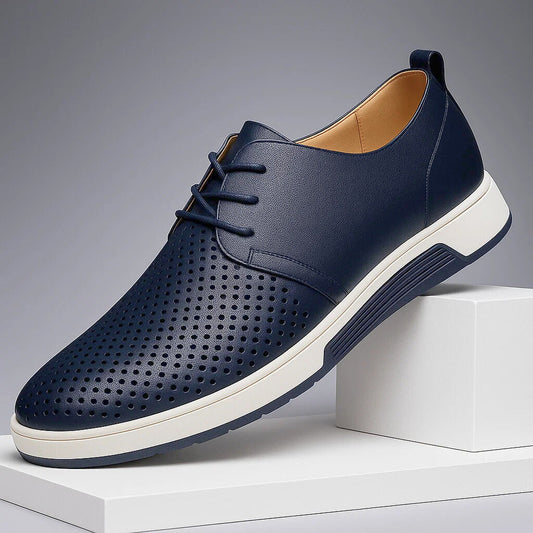 Men's Moccasins with Slip-On Design, Ventilated Upper, and Grip-Edge Sole