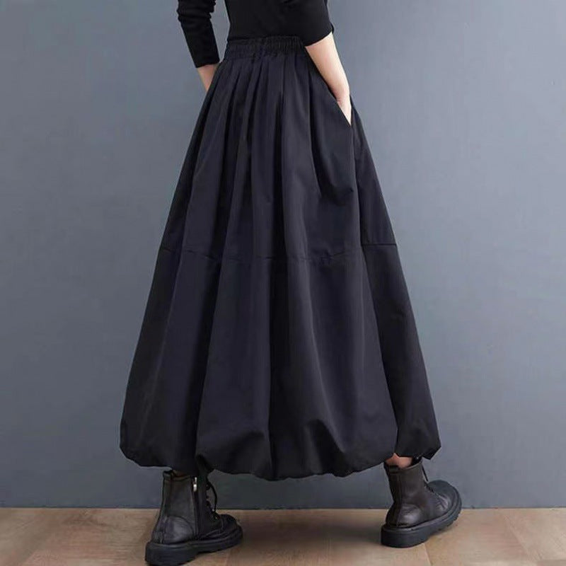 Women's Solid Color Bell Sleeve with Layered Design Shirt