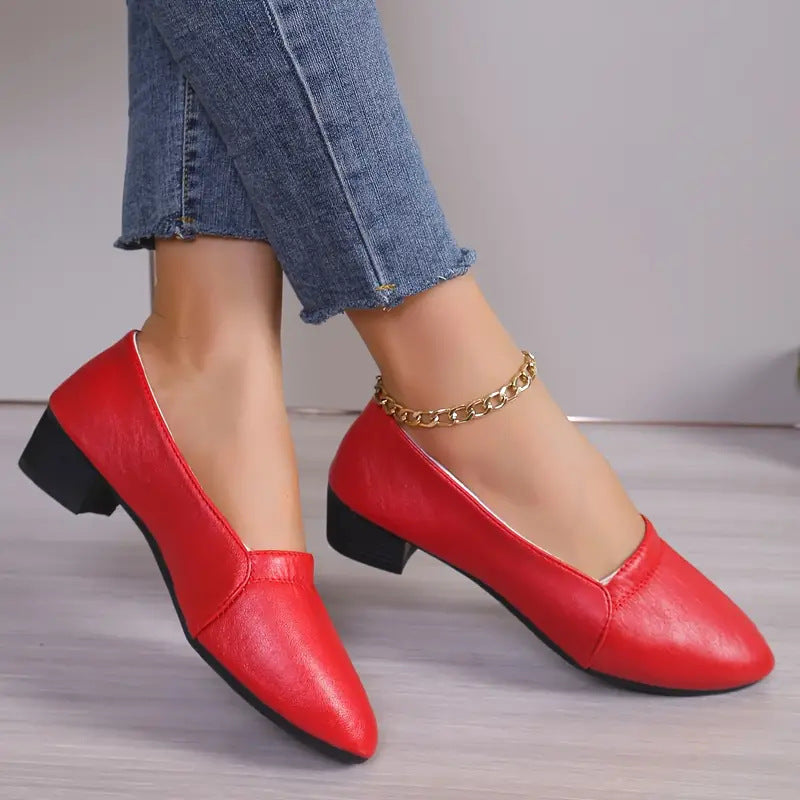 Décolleté Donna a Punta con Tacco Largo e Design Senza Chiusure – Décolleté Eleganti