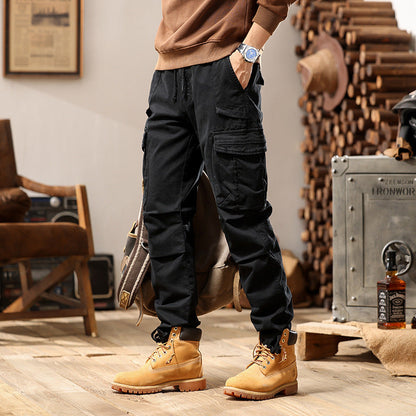 Pantaloni Uomo da Lavoro a Gamba Dritta con Zip – Vestibilità Ampia