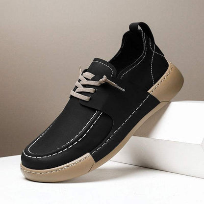Men's loafers with lightweight sole - leather look