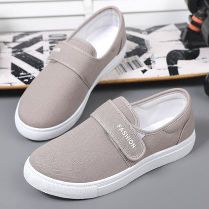 Men's Sneakers with Velcro Closure, Flat Sole, and Low-Top Design