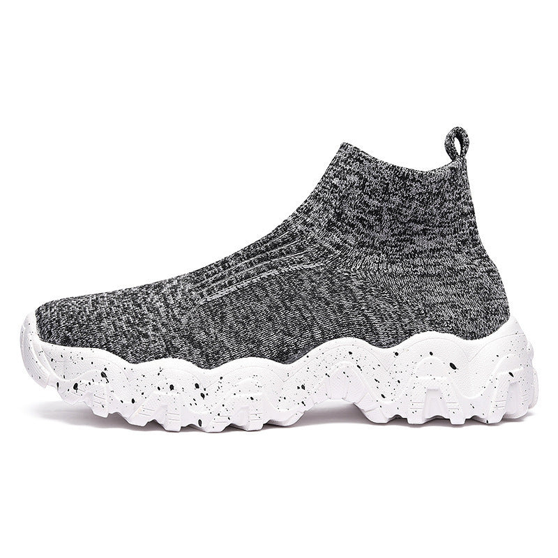 Zapatos de hombre sin cordones hasta media pantorrilla con suela elevada