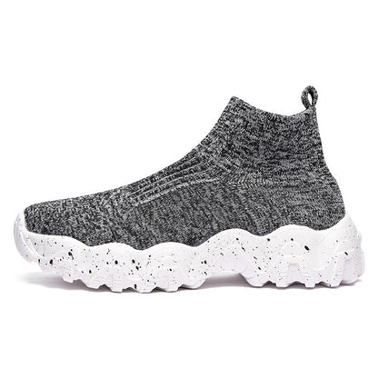 Zapatos de hombre sin cordones hasta media pantorrilla con suela elevada