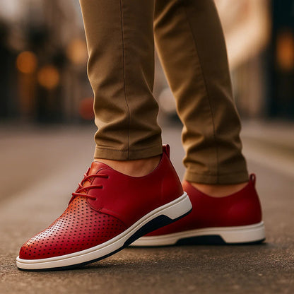 Men's Moccasins with Slip-On Design, Ventilated Upper, and Grip-Edge Sole