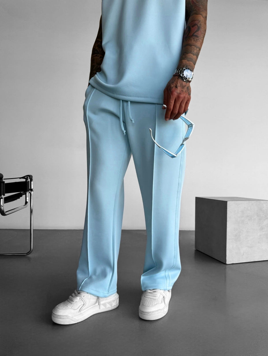Men's Lounge Set with Sleeveless Top and Tailored Pants