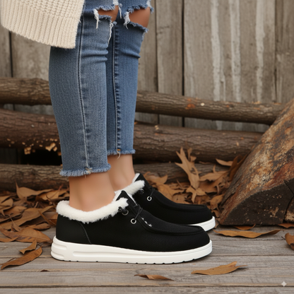 Zapatos de Invierno Slip-On para Mujer con Suela Antideslizante y Ajuste Flexible