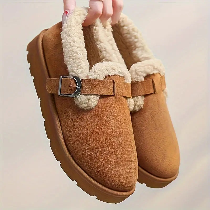 Scarpe Slip-On Invernali da Donna con Fodera Morbida e Supporto
