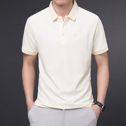 Camicia Uomo a Manica Corta con Colletto a Rever – Stile Business Estivo