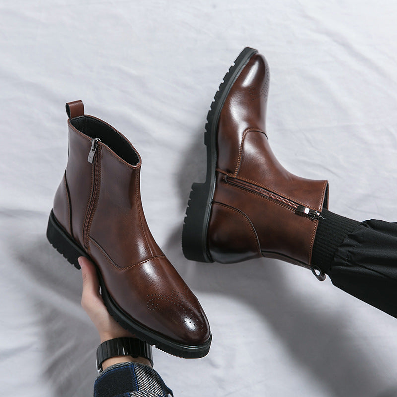 Men's Chelsea Boots With British-Inspired Design And Smooth Finish