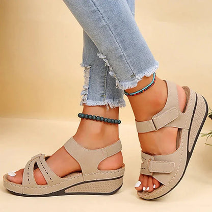 Sandali da Donna Slip-On con Supporto Arco Plantare e Suola Traspirante – Stile Sandali