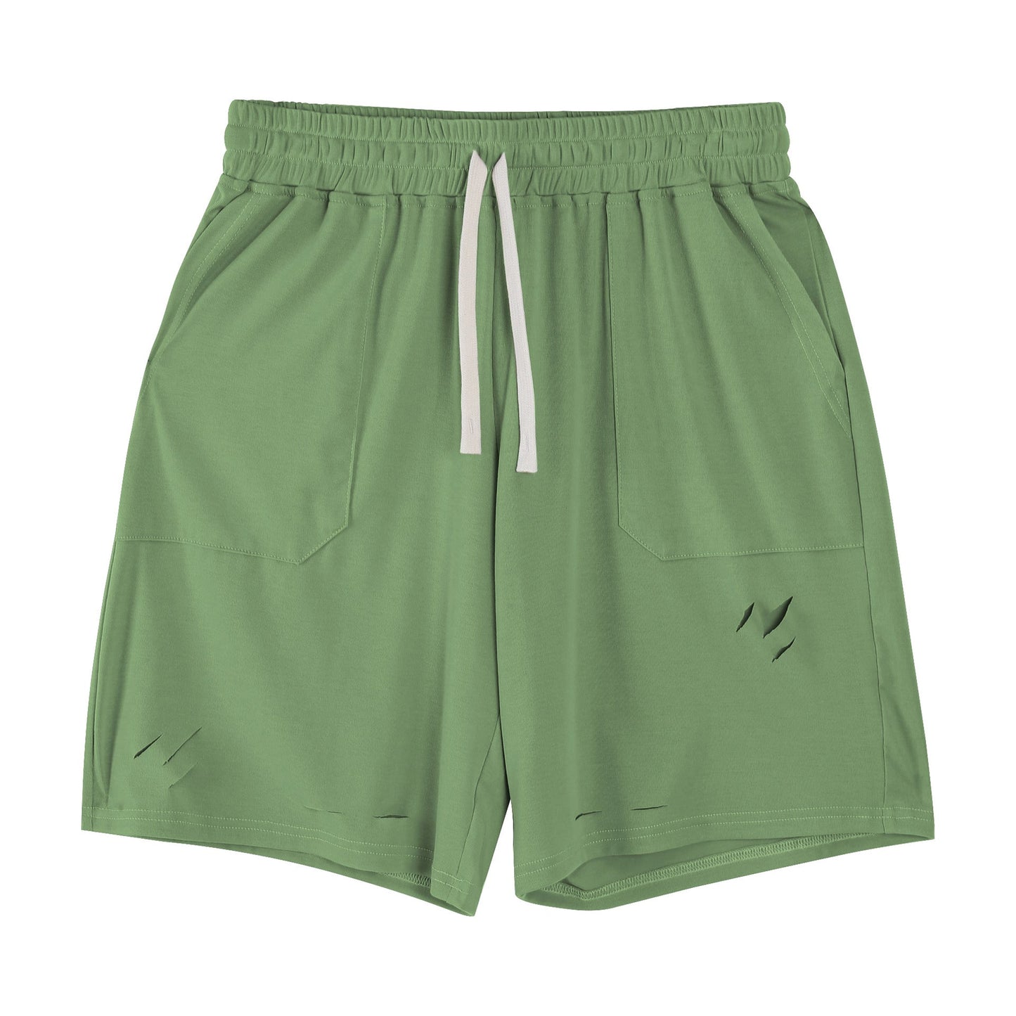 Pantaloncini Uomo Sportivi con Dettagli Strappati – Vestibilità Ampia