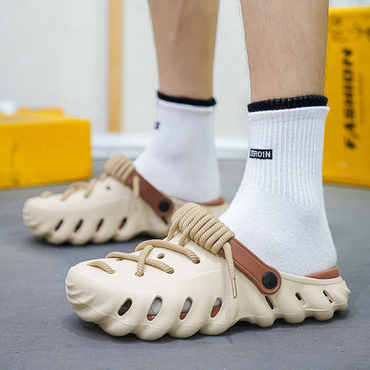 Men's Clogs with Laces and Ventilated Foam Upper – Adjustable Fit