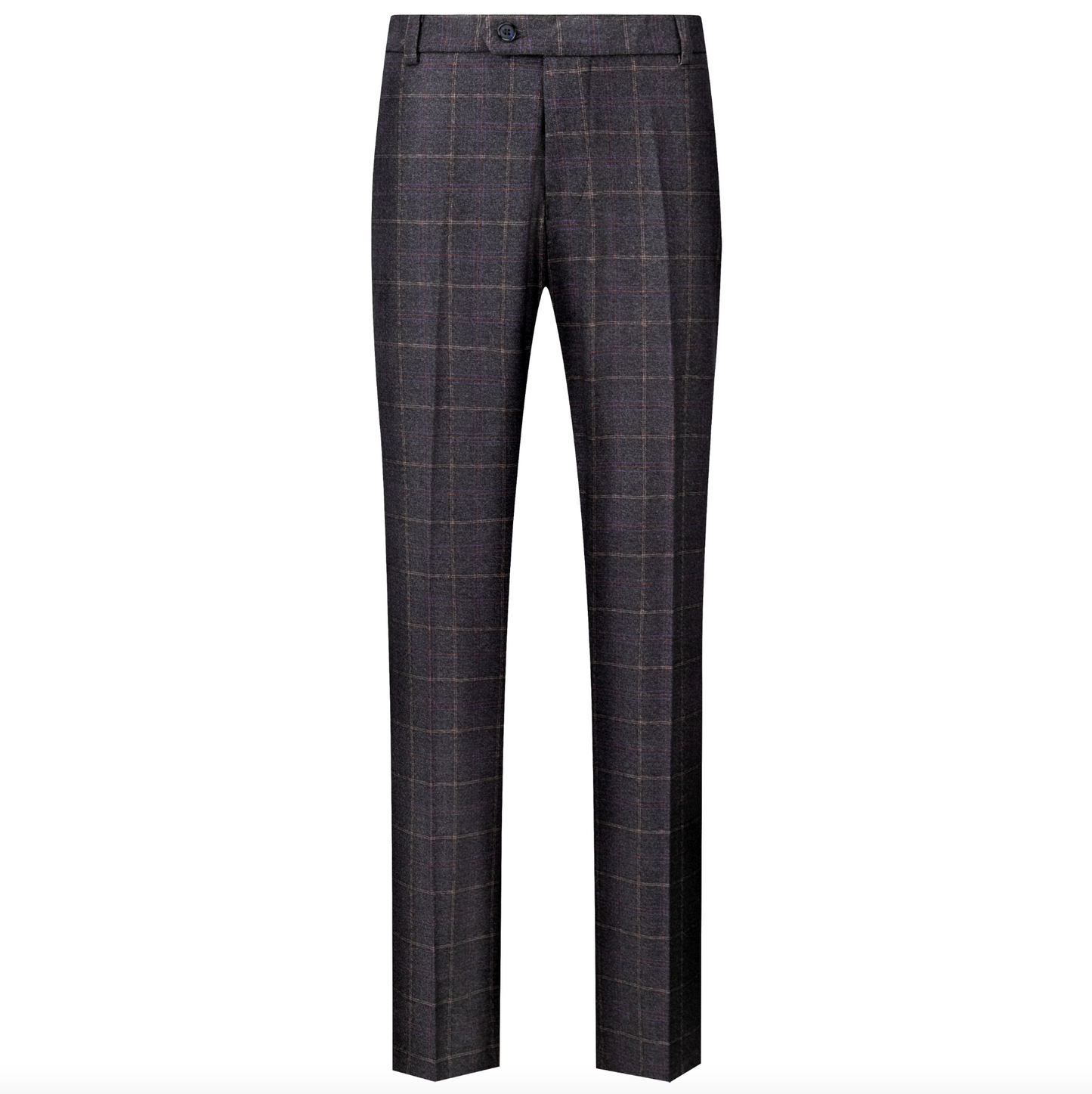 Herrebukser Slim Fit Tweed Mørkeblå
