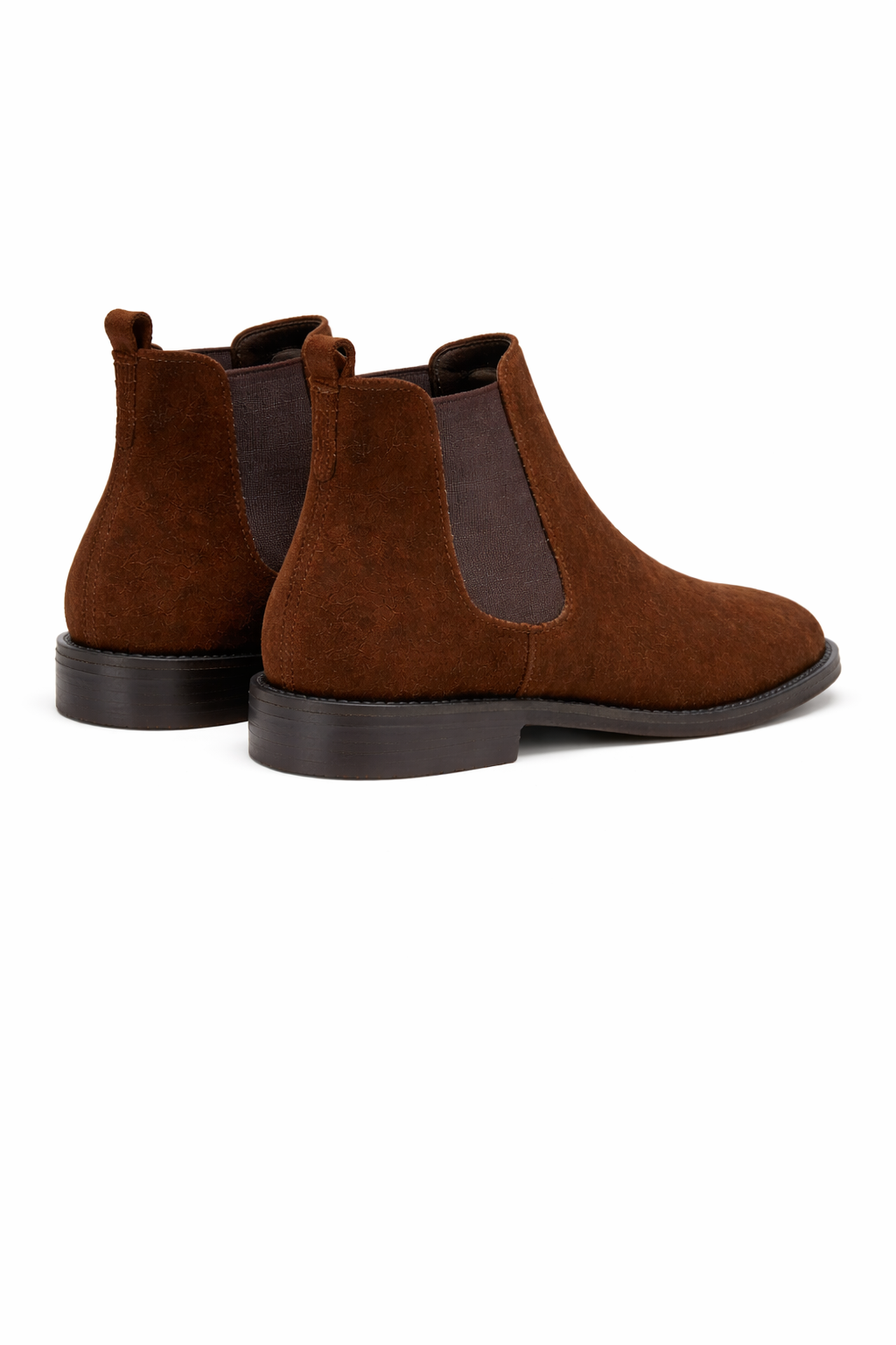 Botines Chelsea de hombre con efecto ante e inserciones laterales elásticas - Botines clásicos de hombre