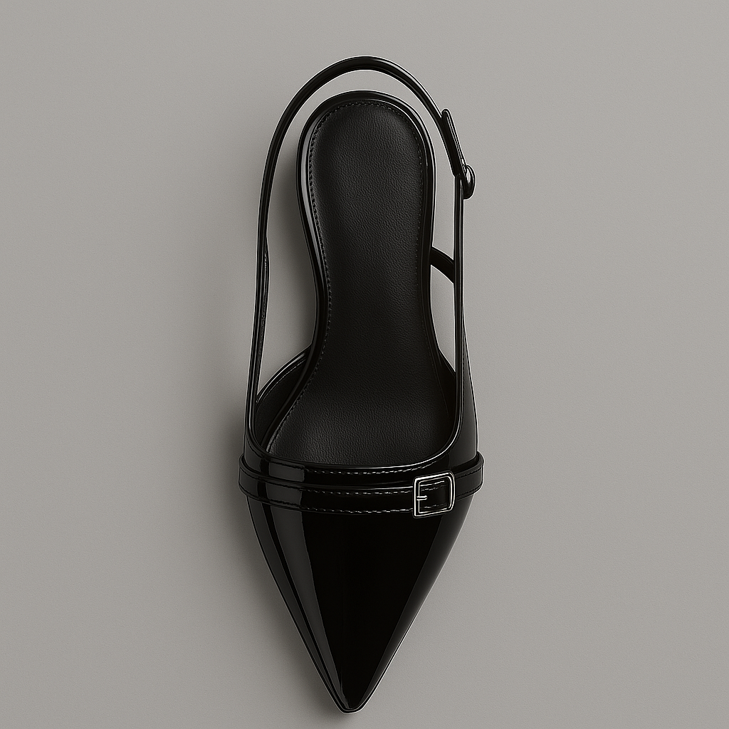 Décolleté Slingback Donna con Tacco Medio a Punta – Stile Décolleté