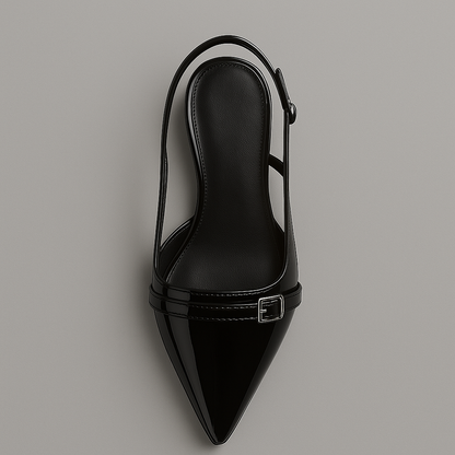 Décolleté Slingback Donna con Tacco Medio a Punta – Stile Décolleté