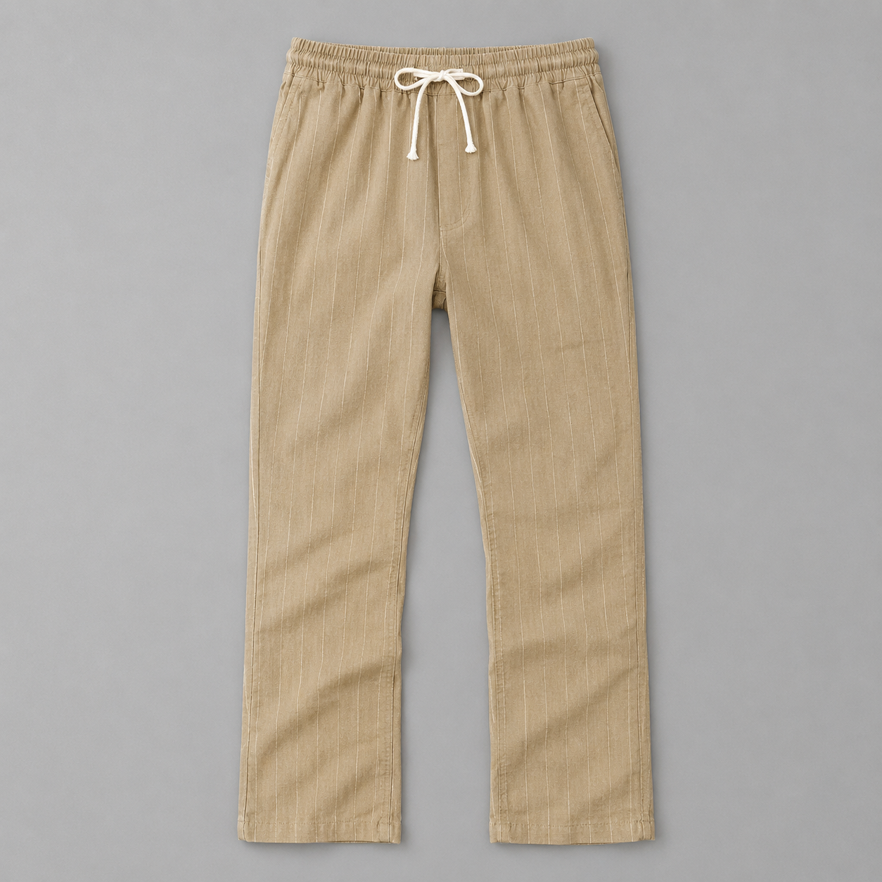 Pantaloni Uomo a Righe Sottili con Coulisse – Gamba Dritta e Vestibilità Comoda