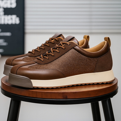 Scarpe Da Uomo Basse Nere E Marroni, Eleganti E Dal Design Classico.