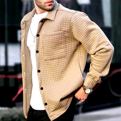 Men's Winter Jacket with Cotton Structure Style and Thermal Insulation