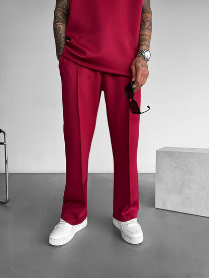 Men's Lounge Set with Sleeveless Top and Tailored Pants