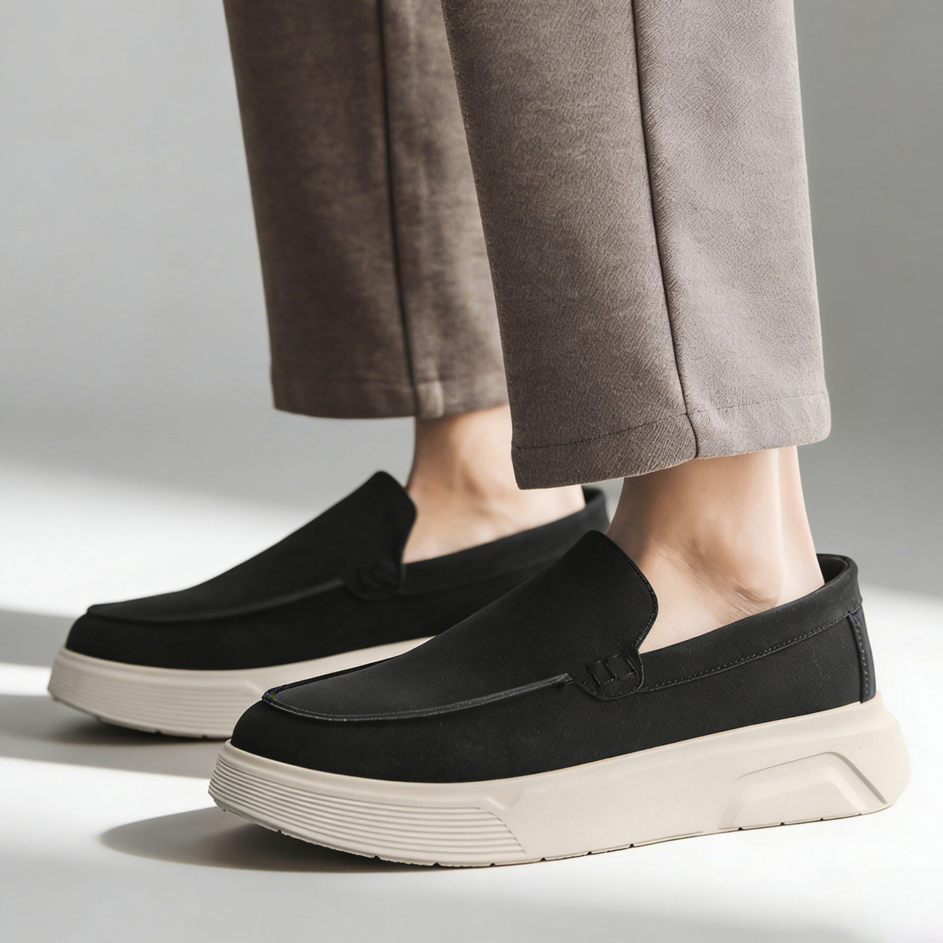 Mocassini da Uomo con Soletta Ortopedica Imbottita e Suola Ammortizzante – Design Slip-On