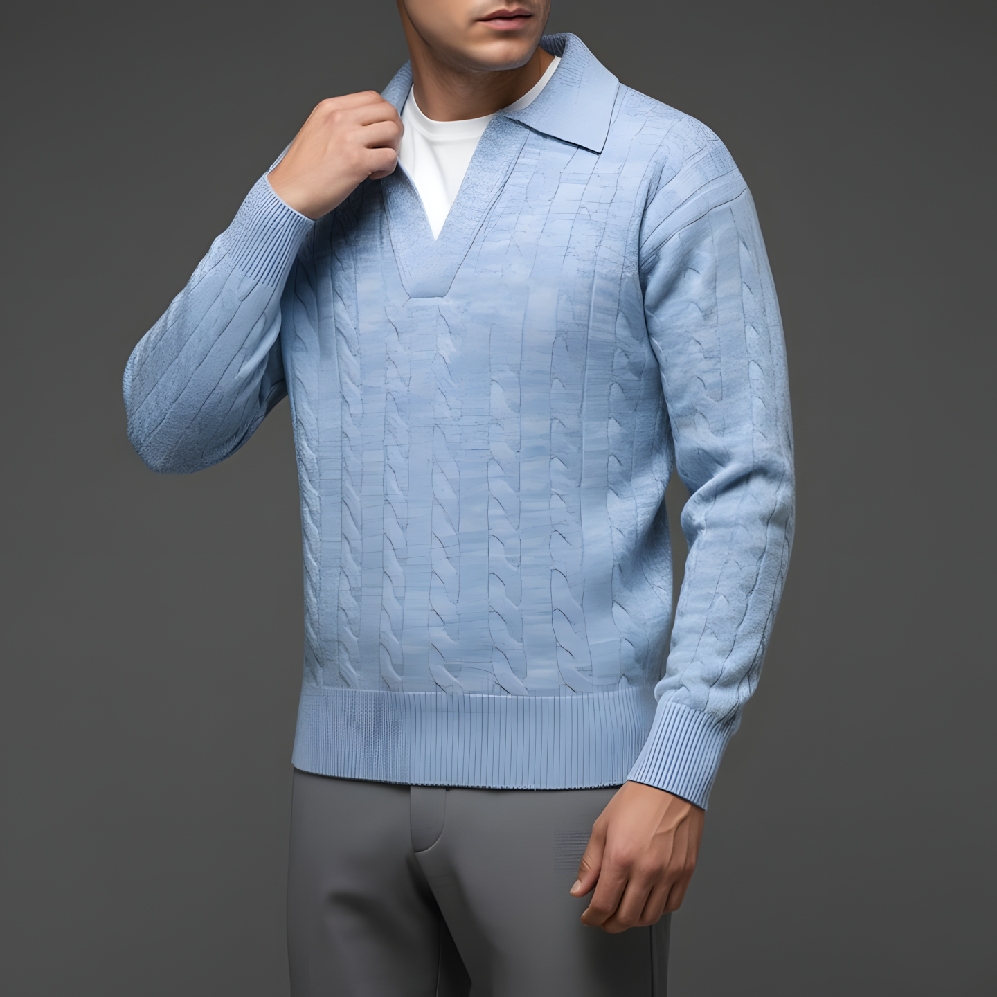 Maglione Uomo Leggero Traspirante che Mantiene la Forma – Maglia Style
