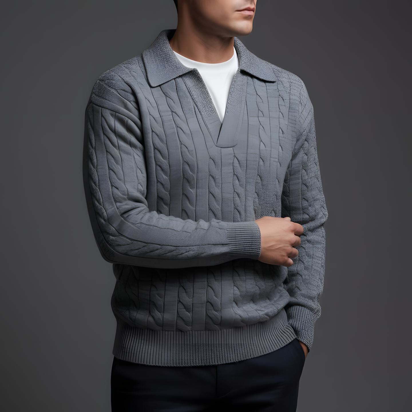 Maglione Uomo Leggero Traspirante che Mantiene la Forma – Maglia Style