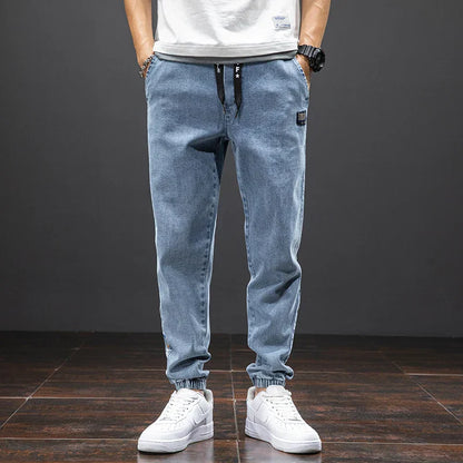 Pantaloni Jogger Uomo Denim Style con Coulisse – Vestibilità Comoda