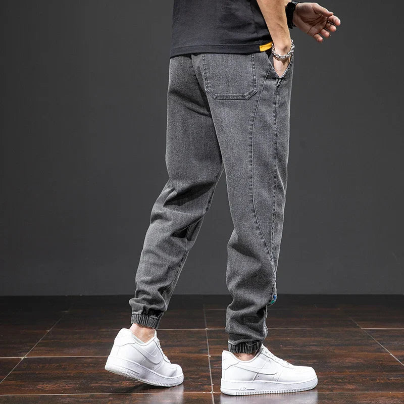 Pantaloni Jogger Uomo Denim Style con Coulisse – Vestibilità Comoda