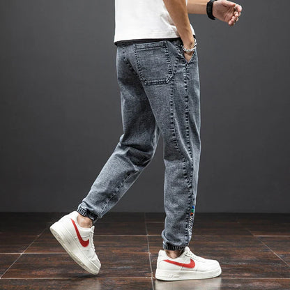 Pantaloni Jogger Uomo Denim Style con Coulisse – Vestibilità Comoda