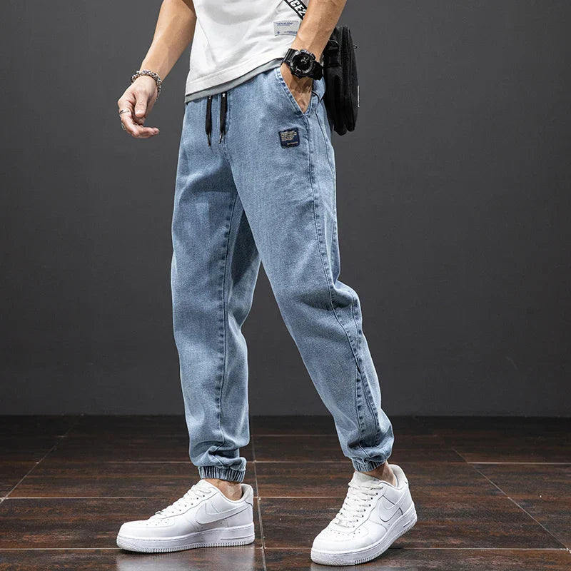 Pantaloni Jogger Uomo Denim Style con Coulisse – Vestibilità Comoda