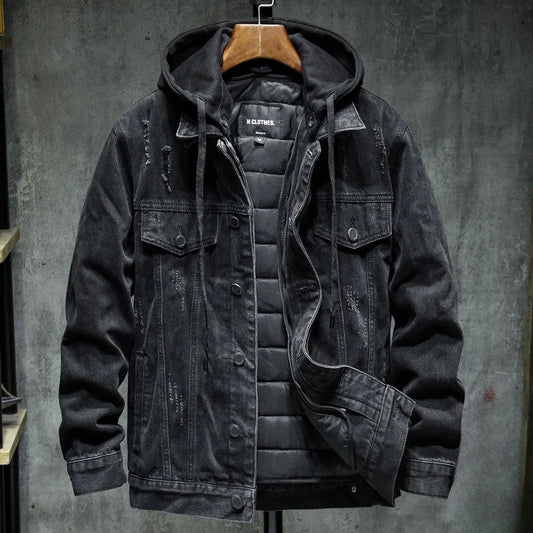 Men's Winter Jacket with Reinforced Seams and Insulating Lining