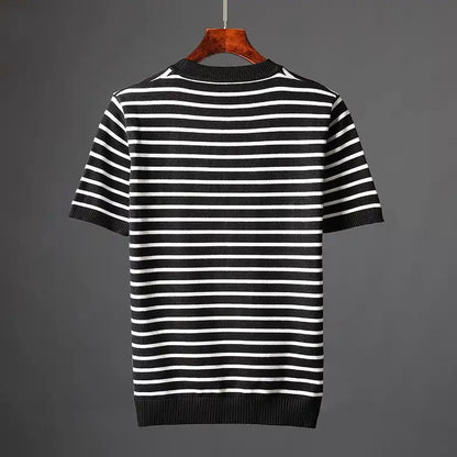 Maglietta Uomo a Righe Leggera – Vestibilità Comoda