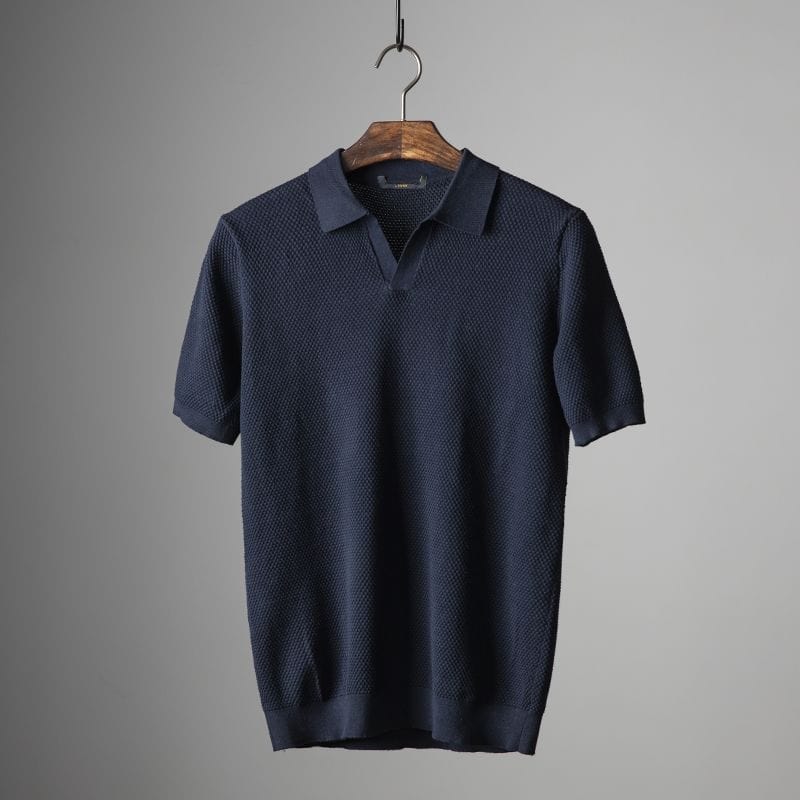 Men's Summer Slim Fit Polo Shirt in Breathable Cotton Style