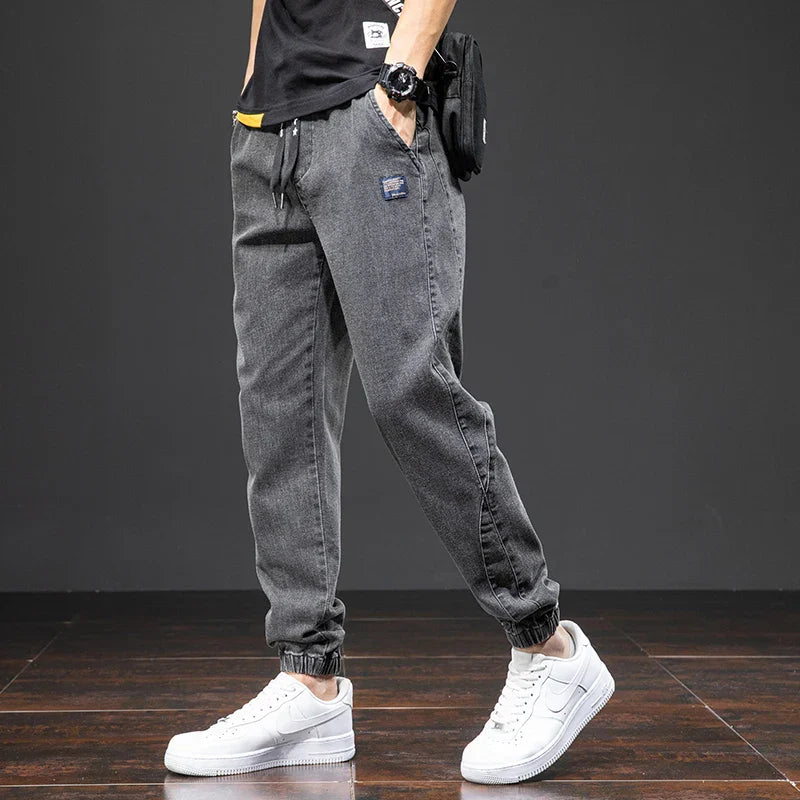 Pantaloni Jogger Uomo Denim Style con Coulisse – Vestibilità Comoda