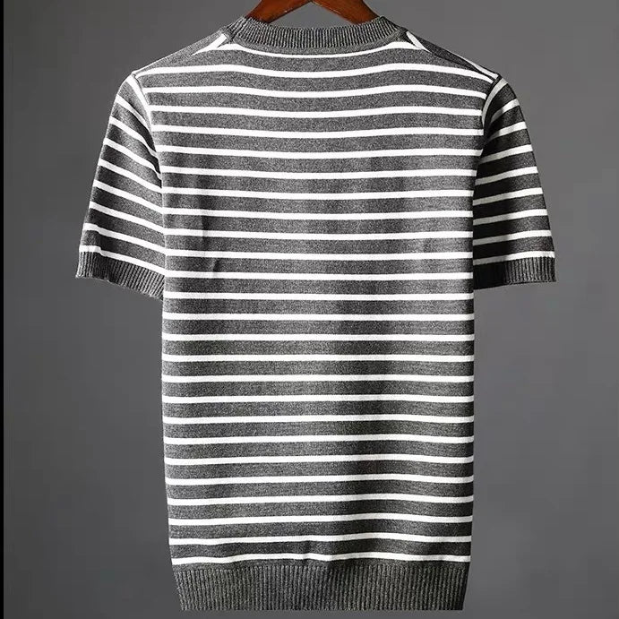 Maglietta Uomo a Righe Leggera – Vestibilità Comoda