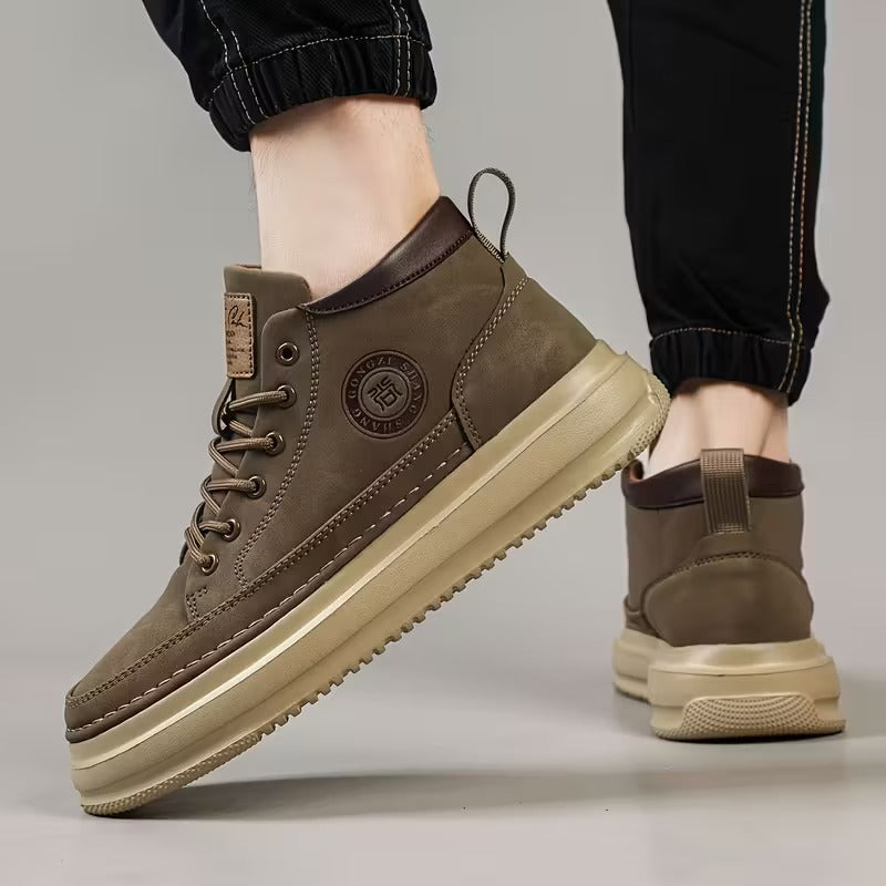 Men's Boots with Orthopedic Support, Ergonomic Insole, and Non-Slip Sole
