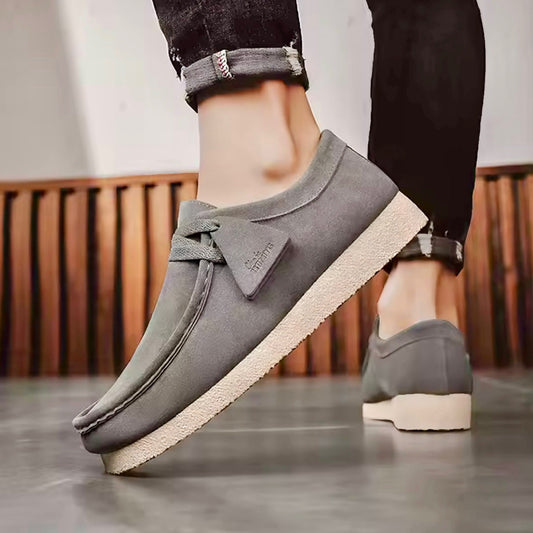 Mocassini Uomo Slip-On in Scamosciato Sintetico con Suola Ammortizzata – Stile Quotidiano