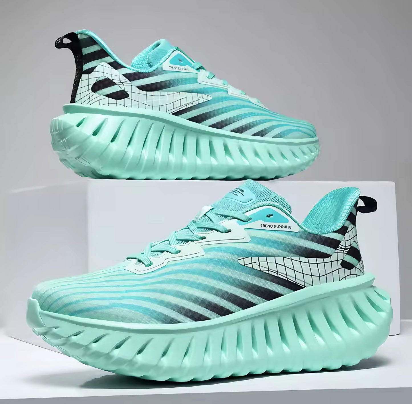Sneakers Uomo Suola a Onda Leggera e Tomaia Traspirante – Stile Moderno Quotidiano
