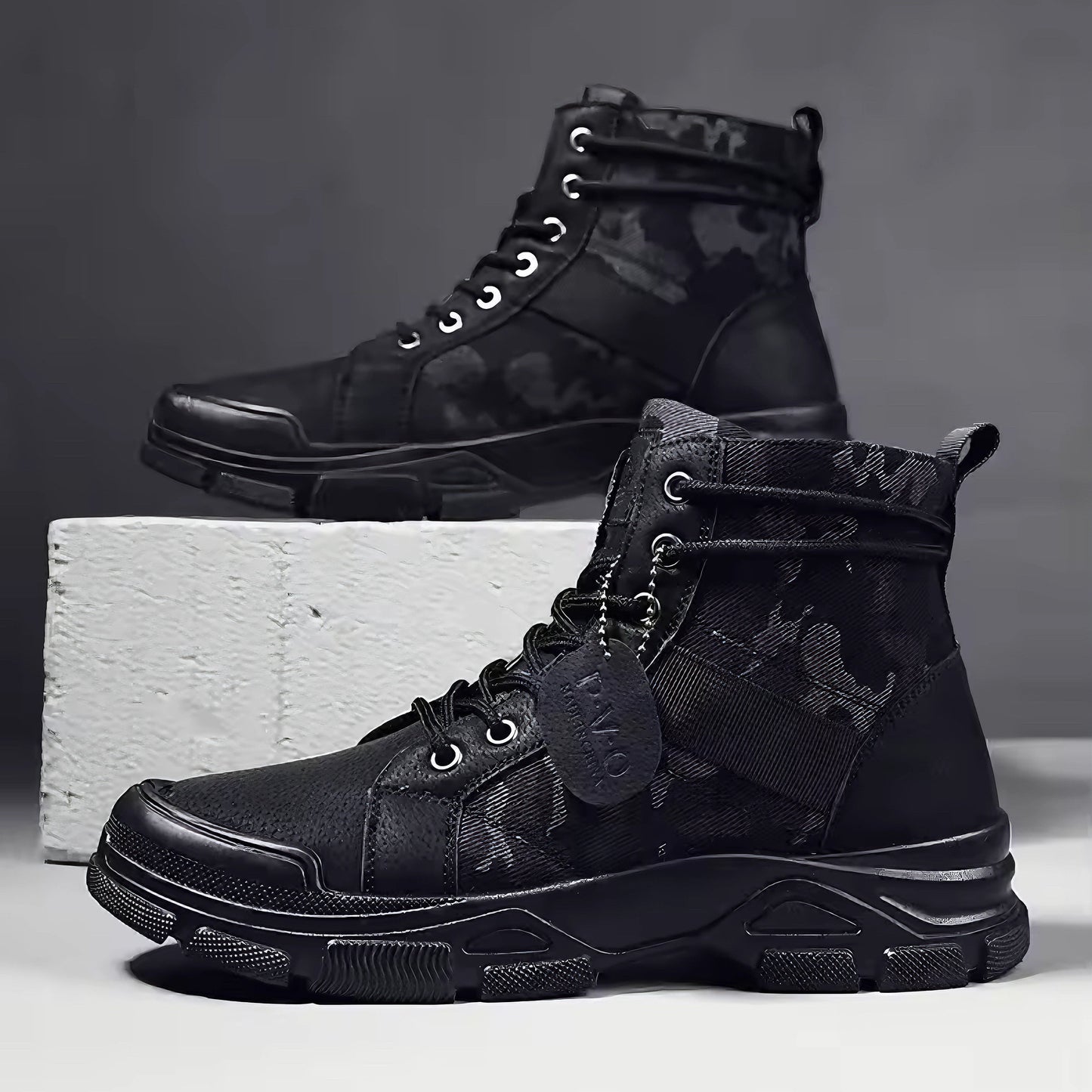 Stivaletti Uomo alla Caviglia Suola Supportiva Design Protettivo – Scarpe Resistenti Quotidiane