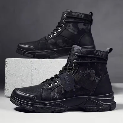 Stivaletti Uomo alla Caviglia Suola Supportiva Design Protettivo – Scarpe Resistenti Quotidiane