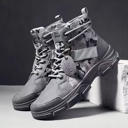 Stivaletti Uomo alla Caviglia Suola Supportiva Design Protettivo – Scarpe Resistenti Quotidiane