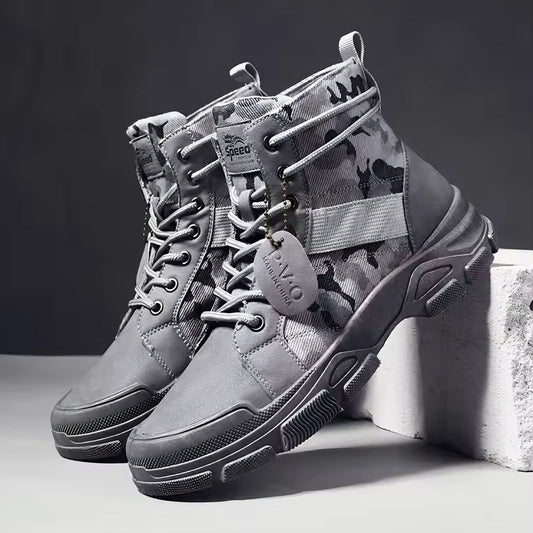 Men's Ankle Boots with Supportive Sole Protective Design – Durable Everyday Shoes