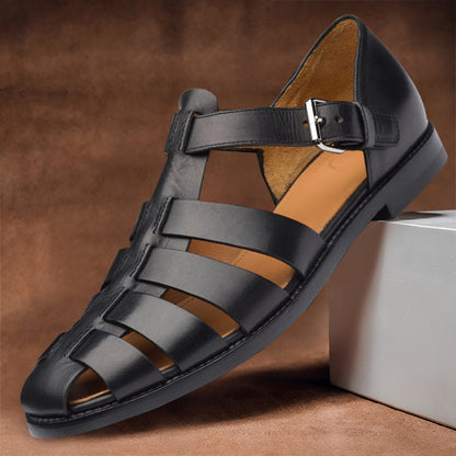 Sandali Estivi Uomo Slip-On con Tomaia in PU Sintetico e Suola in Gomma