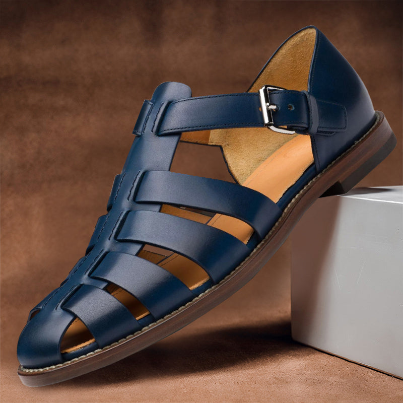 Sandali Estivi Uomo Slip-On con Tomaia in PU Sintetico e Suola in Gomma